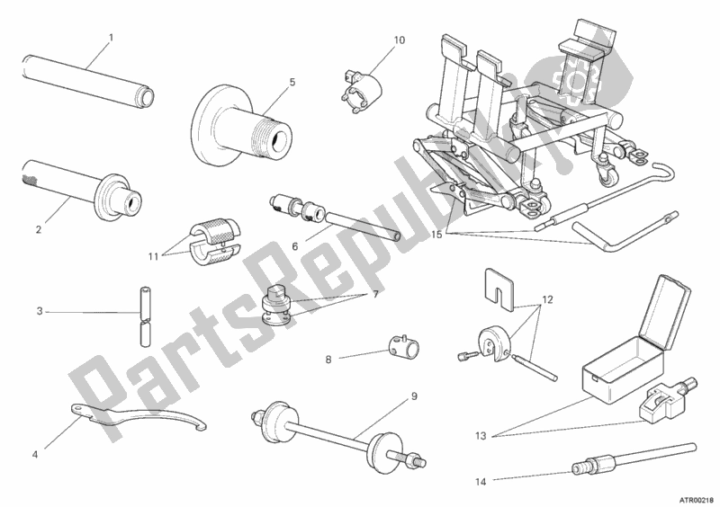 Toutes les pièces pour le Outils De Service D'atelier, Châssis du Ducati Monster 1100 ABS 2010